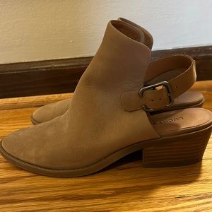 Lucky brand open back leather boot